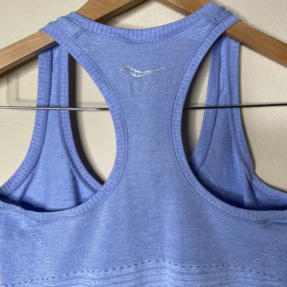 Saucony Womens Racerback Tank Athletic Top Blue Size S - Picture 5 of 10